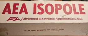 Aea Iso-144 Isopole Vhf Antenna Ham Radio With Original Box Parts Untested