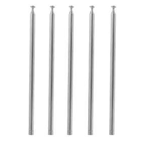 Aediko 687117722720 5pcs M3 Female Antenna Telescopic Thread 7 Sections Am Silver