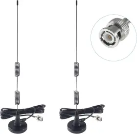Aediko 701715481114 2pcs Police Scanner Antenna Radio Hf Vhf Uhf Silver Black Aediko 701715481114 2pcs Police Scanner Antenna Radio Hf Vhf Uhf Silver Black