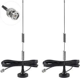 Aediko 701715481213 2pcs Police Scanner Antenna 20-1300mhz Radio Hf Black Aediko 701715481213 2pcs Police Scanner Antenna 20-1300mhz Radio Hf Black