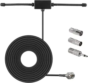Aediko 701715485723 Indoor Fm Radio Antenna With 3 Adapters 75 Ohm For Home Stereo Receivers New Aediko 701715485723 Indoor Fm Radio Antenna With 3 Adapters 75 Ohm For Home Stereo Receivers New