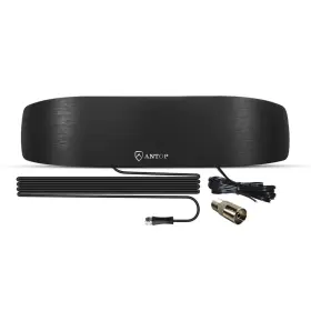 At-217fm Airbuff Fm Antenna For Stereo Receiver Indoor - Antop Am Black