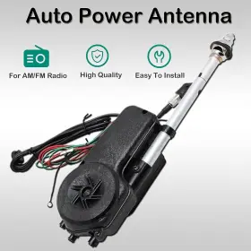 Tx00-2032 Anina Universal 12v Car Power Radio Antenna Fully Automatic White Black #2