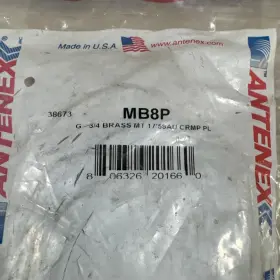 Rg58a Antenex Mb8p Uhf/vhf Brass Antenna Base With 17ft Rg58a/u Crmp Pl New Old Stock #2