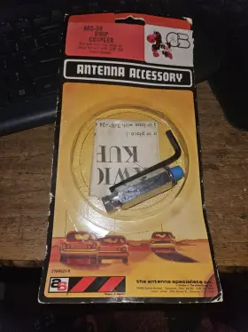 Asc-54 Antenna Specialists Htf Vintage Nos Whip Coupler Male Thread Cb Radio