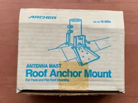 15-889b Archer 15-889 Antenna Mast Roof Anchor Mount Radio Shack New In Box Nos 15-889b Archer 15-889 Antenna Mast Roof Anchor Mount Radio Shack New In Box Nos