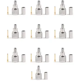 Artudatech I002-d031-ar 10pcs Mini-uhf Male Crimps Connector For Rg-58/u Cable Motorola