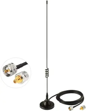 Bfn00023 Bingfu Ham Radio Vehicle Car Mobile Antenna With Sma Female Adapter