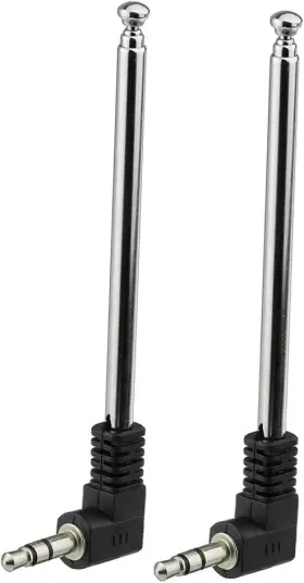 Bfn00520 Bingfu Mini Fm Radio Antenna 3.5mm Male Telescopic Silver Black