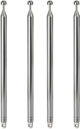 Bfn00734 Bingfu 7 Sections Telescopic 74cm Am Fm Antenna 4 Pack