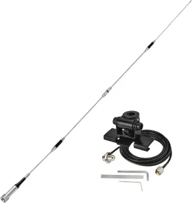 Bfn00858 Bingfu High Gain 62inch Mobile Ham Radio Antenna Lip Mount Kit