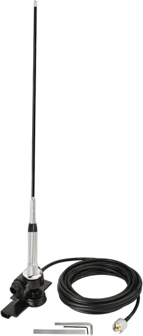 Bfn00900 Bingfu High Gain Mobile Ham Radio Fiberglass Antenna Lip Mount