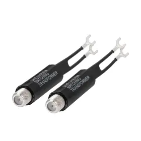 Bfn00911 Bingfu 75 Ohm F-type To 300 Twin-lead Uhf/vhf/fm Balun Compact 2 Pack