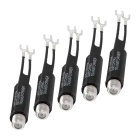 Bingfu Bfn00912 75 Ohm F-type To 300 Twin-lead Uhf/vhf/fm Balun Antenna 5 Pack