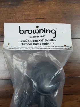 Br-h-50 Browning Siriusxm Outdoor Home Antenna With Built-in Amp And 50ft Rg58 #2 Br-h-50 Browning Siriusxm Outdoor Home Antenna With Built-in Amp And 50ft Rg58 #2