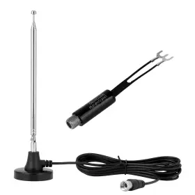 1092057 Btfo Magnetic Base Fm Radio Telescopic Antenna With Link As Shown In The Picture