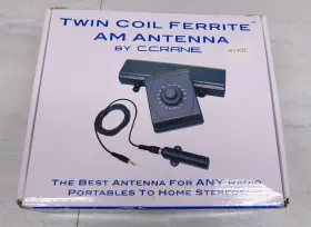 C. Crane 696714101043 C.crane Twin Coil Ferrite Am Antenna Extended Range Mint In Box With All Cables C. Crane 696714101043 C.crane Twin Coil Ferrite Am Antenna Extended Range Mint In Box With All Cables