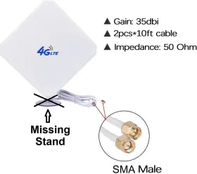 4g-antenna Cioswi 4g Antenna Sma Lte High Gain Long Range Network For Wifi Router #2