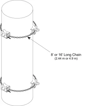 Commscope Cm-30t-b Chain Mount Base Kit 8 Ft