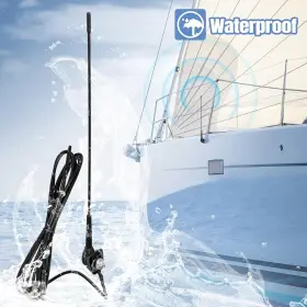 Ewua0201 Eightwood Waterproof Marine Boat Radio Antenna 18 Inch Am/fm Stereo #2