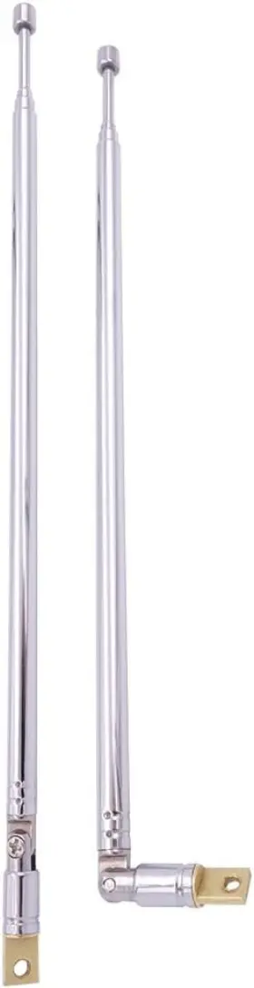 Fa-ant-06 Fancasee 2 Pack Replacement Telescopic Am Fm Radio Antenna Silver