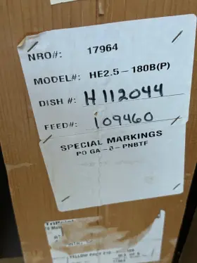He2.5-180b Gabriel Parabolic Microwave Antenna He2.5 - 180 18 Ghz 30 In Diameter Nib #2
