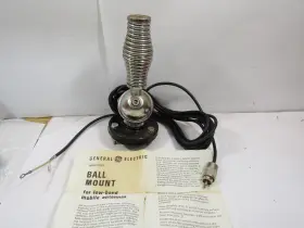 19c307172pi Ge Mobile Ball Mount Low Band - With Spring And Coax Nib