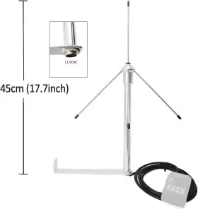 Tc-um433 Hys 433mhz 3dbi Omni Antenna 50 Ohm Gsm Aerial With 3m 9.8ft Rg58 Silver #3 Tc-um433 Hys 433mhz 3dbi Omni Antenna 50 Ohm Gsm Aerial With 3m 9.8ft Rg58 Silver #3