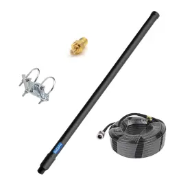Hz1090d13 Hzfitinc 1090mhz 978mhz Dual Band Ads-b Antenna Outdoor High Gain 13dbi Large Black