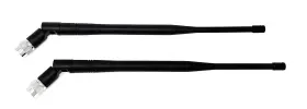 J&p 725264179759 Pair Of Tnc/sma Uhf Antennas For Vocopro Wireless Receivers Black