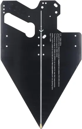 Jaocdoenfage2vips5 Jaocdoen Log Periodic Antenna Codeless 0.1 12ghz Passive Direction Finding Black