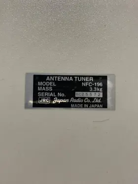 Nfc-196 Japenese Radio Jrc Antenna Tuner Mint Condition Complete #2