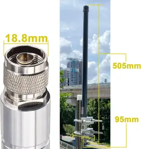 Xf-5056 Kaunosta 4g Lte Antenna Outdoor Omnidirectional Frp N Type Male Plug Purple #3