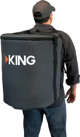 Cb1000 King 826713790232 Carry Bag For Portable Satellite Antenna Gray #3