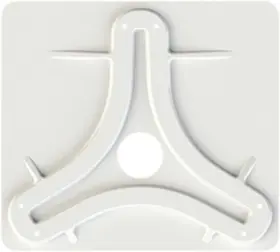 Mb8200 King Antenna Mounting Plate For Jack And Omnipro Ota White #2