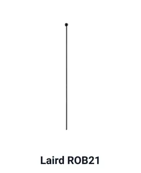 54966 Laird Rob21 10-pcs 21 Inch Black .100 Ss Antenna Rod With Ball Tessco #54966