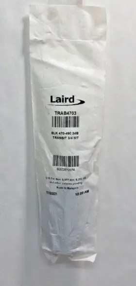 Trab4703 Laird External Antennas 470-490 Mhz 3 Db Black Phantom Uhf Antenna