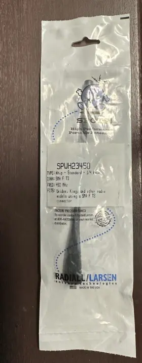 Spwh23450 Larsen Spwh12450 Radiall/larsen Uhf1/4 Wave Radio Antenna 432-468 Mhz