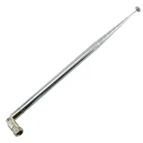 Ata-10s1.2l-f-1 Maxmoral 1 Piece Fm Telescopic Aerial Antenna With F Male Connector 10 Silver