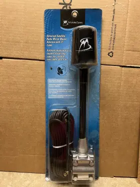 Mobilespec 744110749991 New In Pack Universal Satellite Radio Antenna With 21 Ft. Cable And Mirror Mount