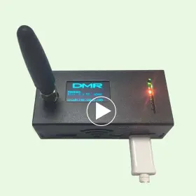 Mmdvm09 Mokxihit Upgraded Mmdvm Hotspot Spot Assembled Radio Station Oled Antenna Wifi Black