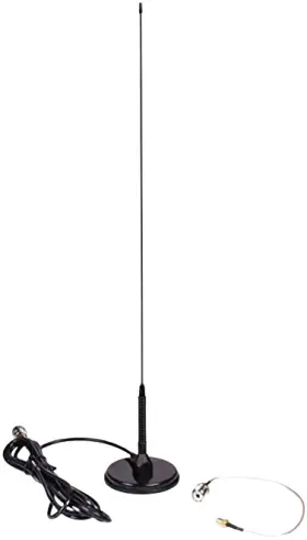 Vum-201-sma Opek Dual Band Uhf Vhf 19 Inch 150w Mini Magnetic Antenna With 9ft Coaxial And Sma Plug #2