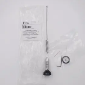Max7603s Pctel 760-870 Mhz 3db Open Coil Chrome Mobile Antenna With Spring