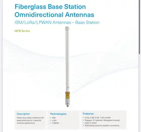 Mfb9157 Pctel Fiberglass Base Station Omnidirectional Antennas