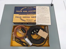 40-5922 Philco High-efficiency Aerial Kit With Box And Instructions 1937 Vtg Nos