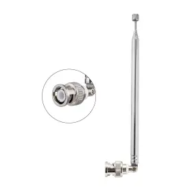 Van026 Pobady Bnc Male Connector Telescopic Antenna 7 Sections Vhf Uhf 1 Pcs Silver