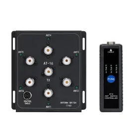 At-16 Pqiqp Pt-16 6-way Coaxial Antenna Switch Kit Remote Control 800w Pep Black