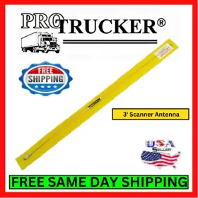 25-512 Protrucker Ptmon3 3ft Scanner Antenna For Car/truck Pretuned Mhz Stainless Steel
