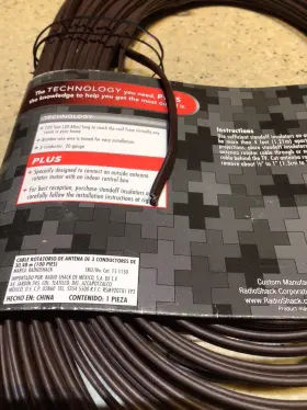 15-1150 Radioshack Radio Shack 75 Ft. 30.48m Antenna Rotator Cable #3 15-1150 Radioshack Radio Shack 75 Ft. 30.48m Antenna Rotator Cable #3