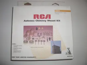 Vh146 Rca Chimney Tv Antenna Mast Mount Bracket Galvanized Straps Nos